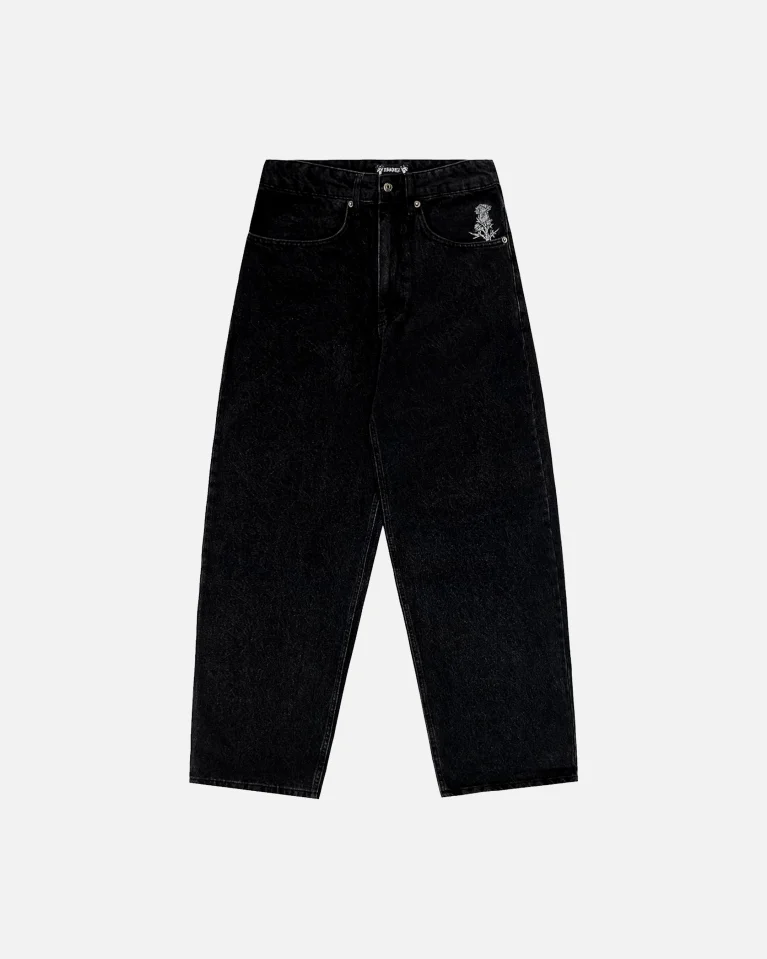 Джинсы ISSAYA Loose Ghost Pattern