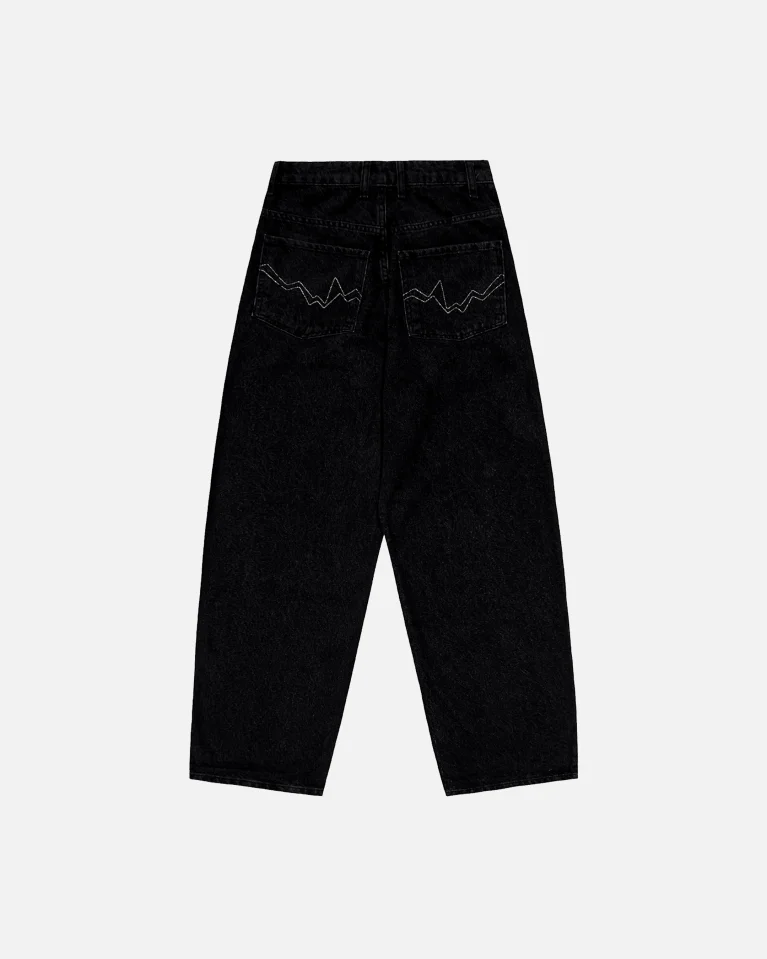 Джинсы ISSAYA Loose Ghost Pattern