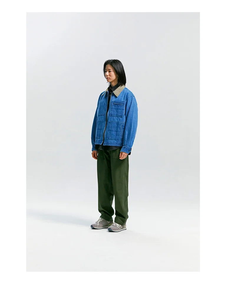 Джут FrizmWORKS Denim Zip up Work Jacket