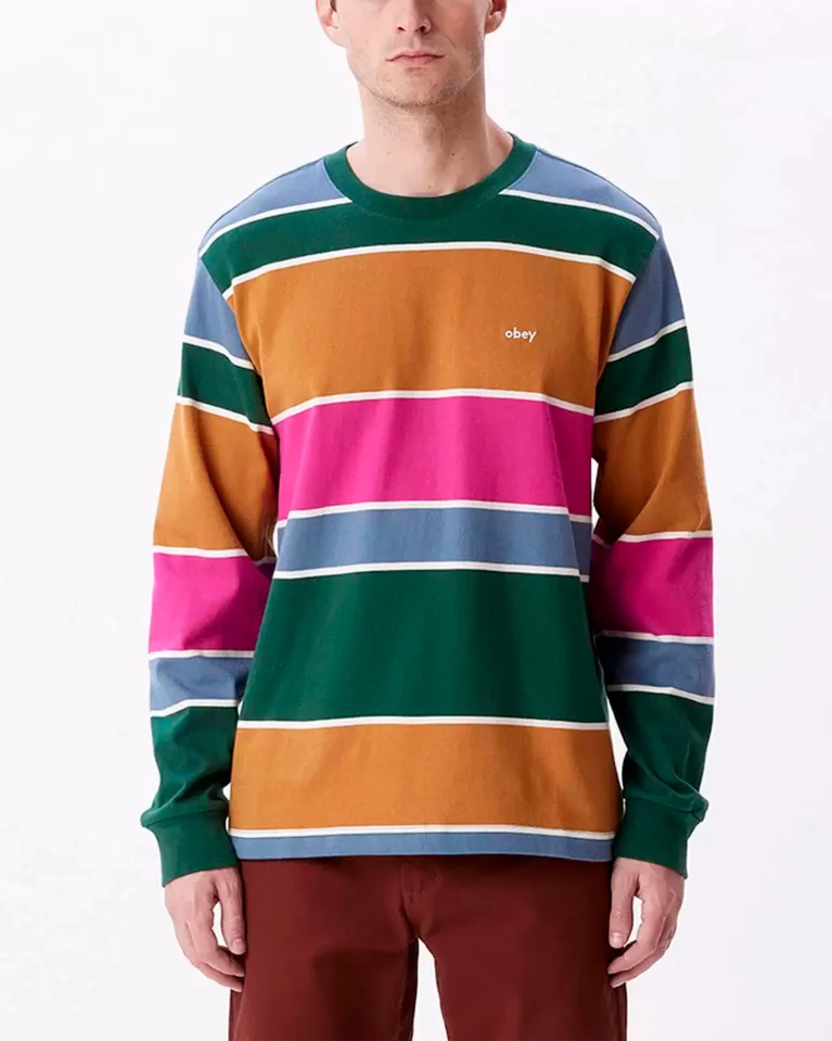 Лонгслив OBEY Nationale Stripe
