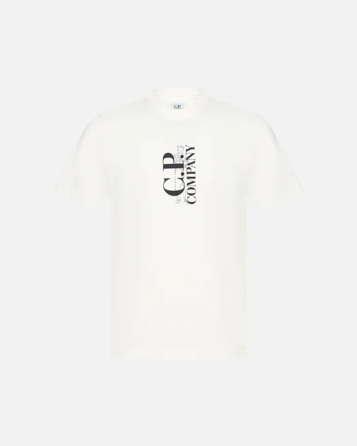 Футболка C.P. Company 30/1 Jersey Vertical Logo