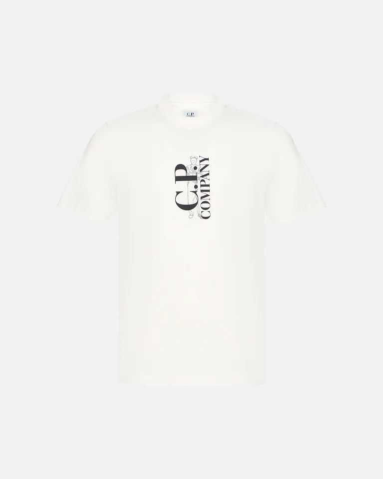 Футболка C.P. Company 30/1 Jersey Vertical Logo