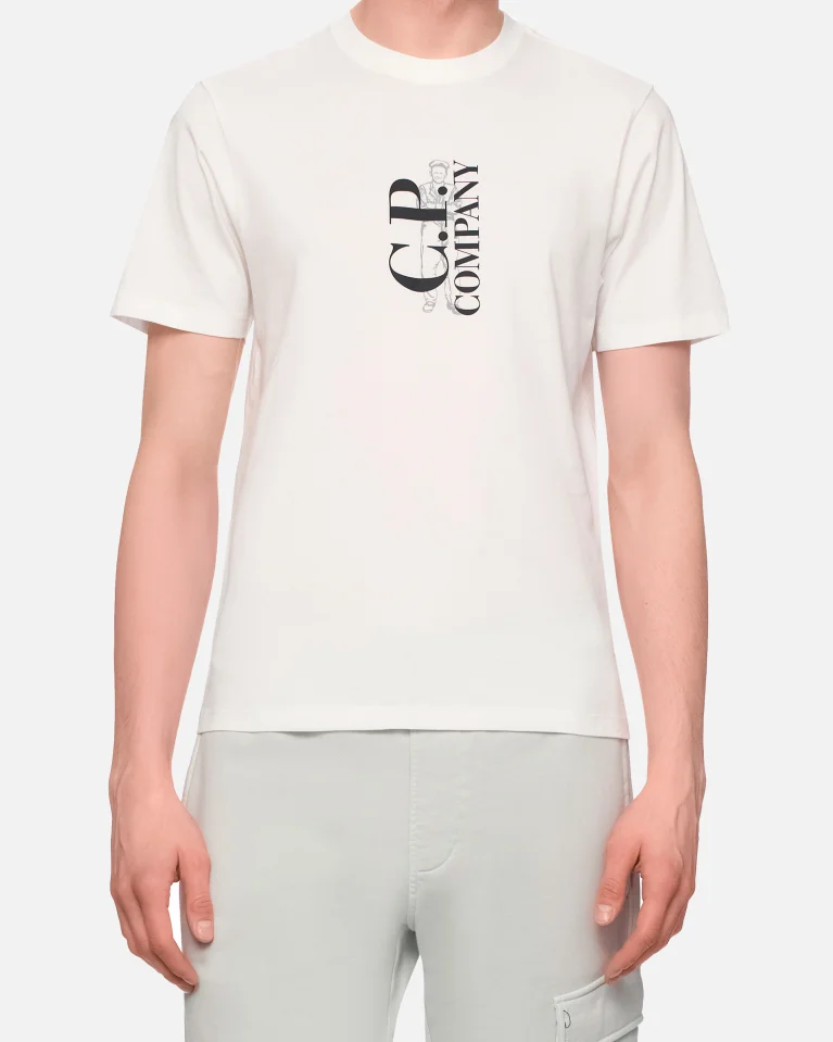 Футболка C.P. Company 30/1 Jersey Vertical Logo