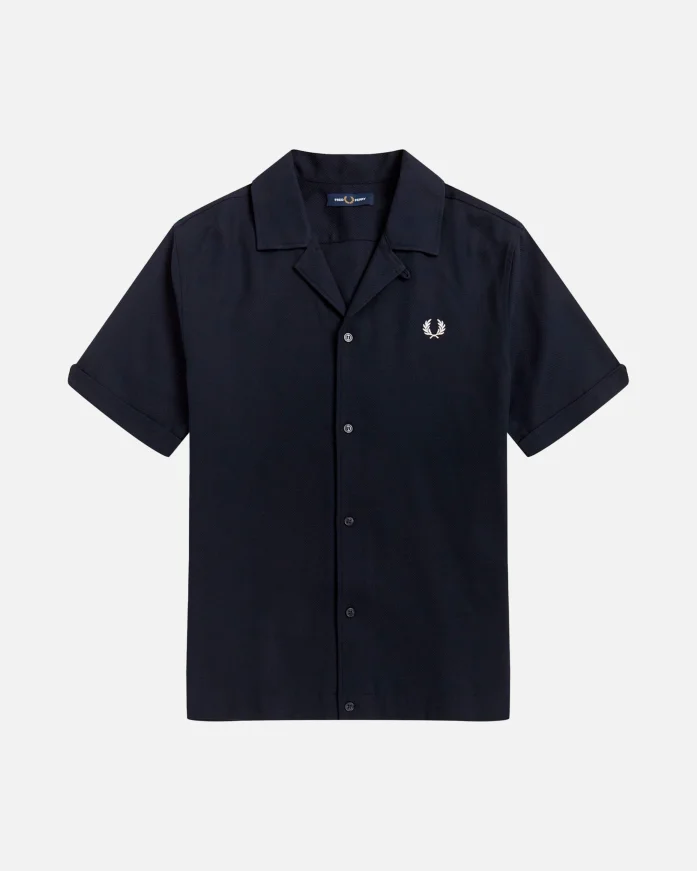 Рубашка FRED PERRY Piqué Texture Revere Collar