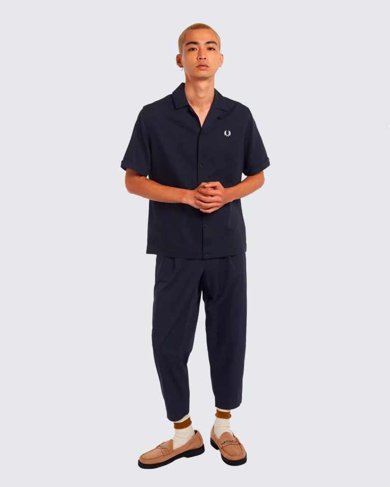 Рубашка FRED PERRY Piqué Texture Revere Collar
