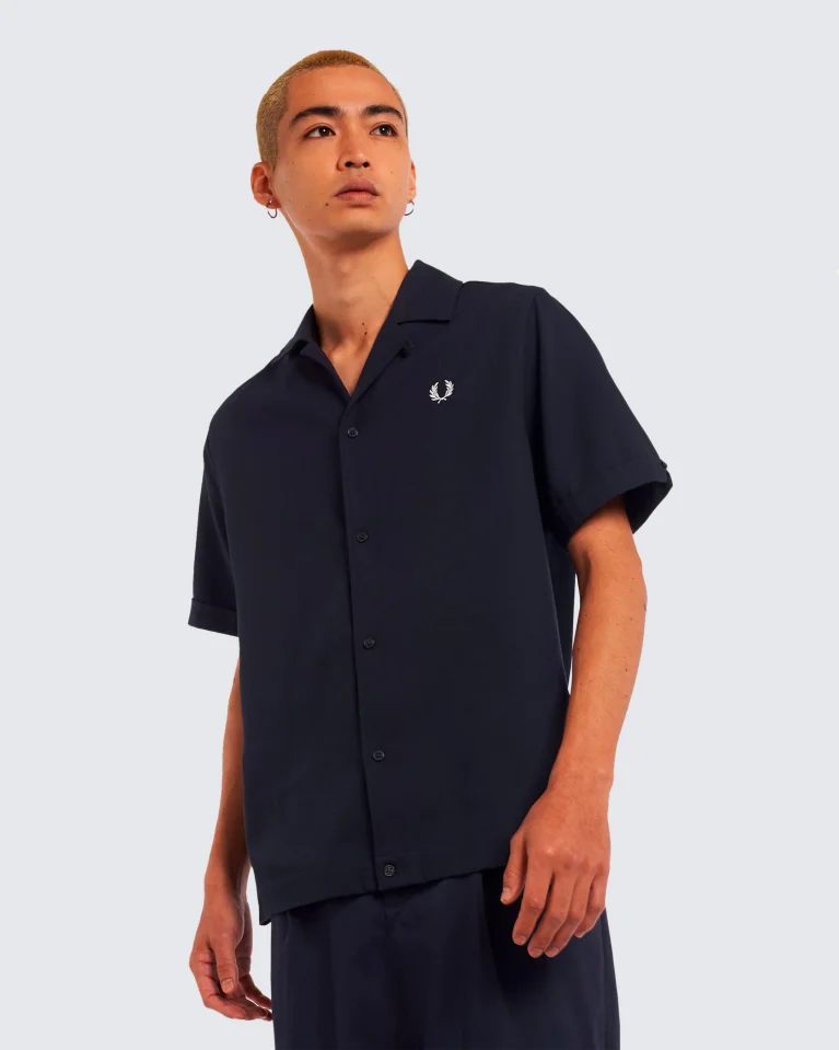 Рубашка FRED PERRY Piqué Texture Revere Collar