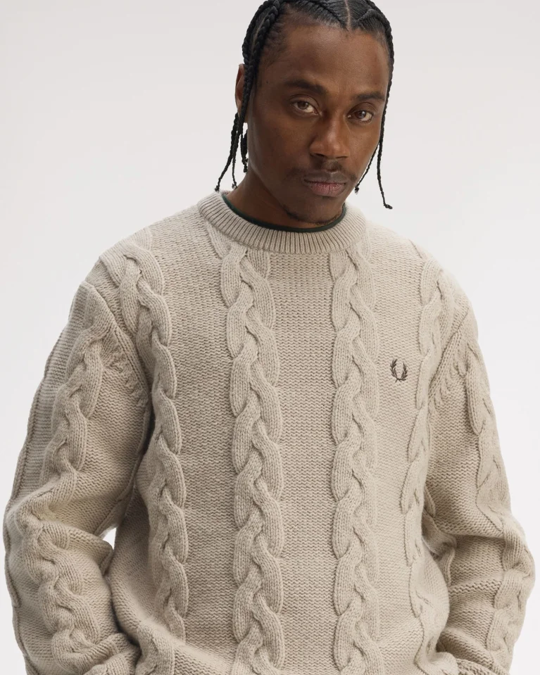 Свитер FRED PERRY Chunky Cable Knit Jumper