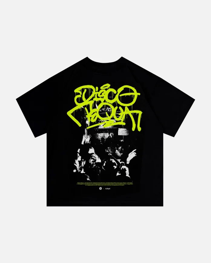 Футболка ADEPT x DISCO TEQUA  Favela Black