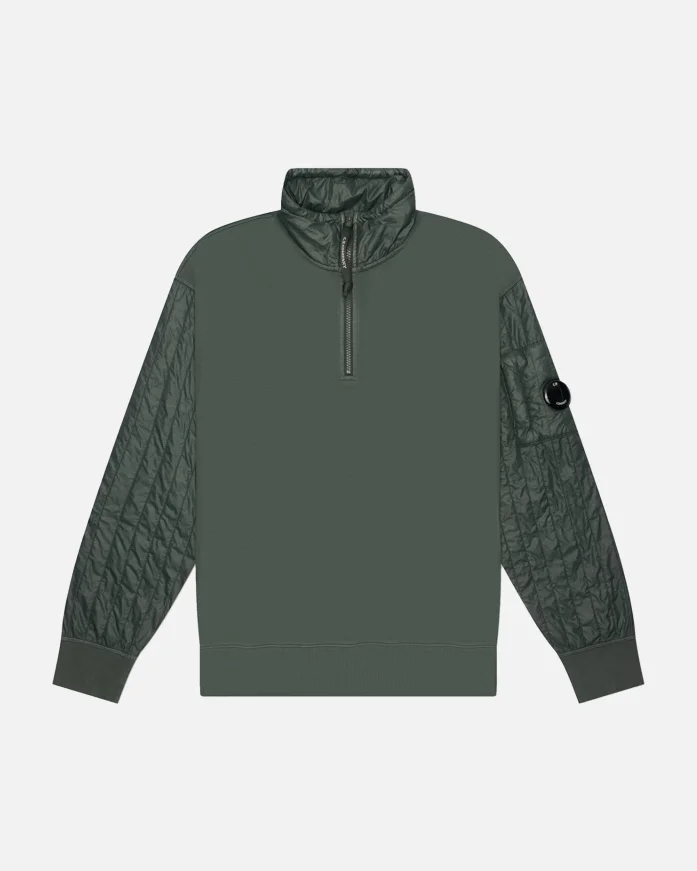 Свитшот C.P. Company Diagonal Raised Fleece Mixed Half Zip