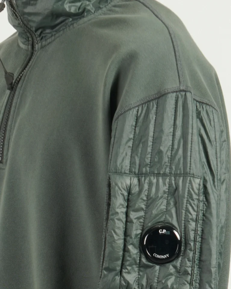Свитшот C.P. Company Diagonal Raised Fleece Mixed Half Zip