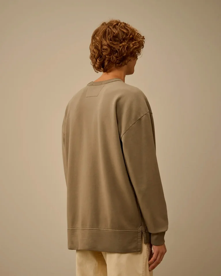 Свитшот C.P. Company Brushed and Emerized Diagonal Fleece Boxy Crewneck