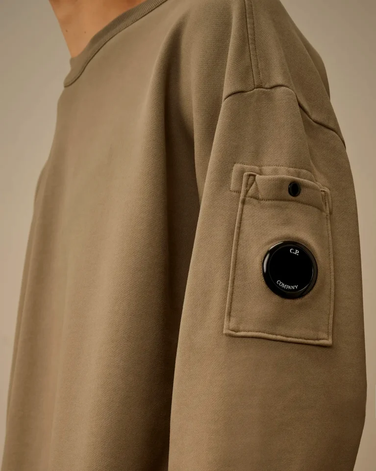 Свитшот C.P. Company Brushed and Emerized Diagonal Fleece Boxy Crewneck