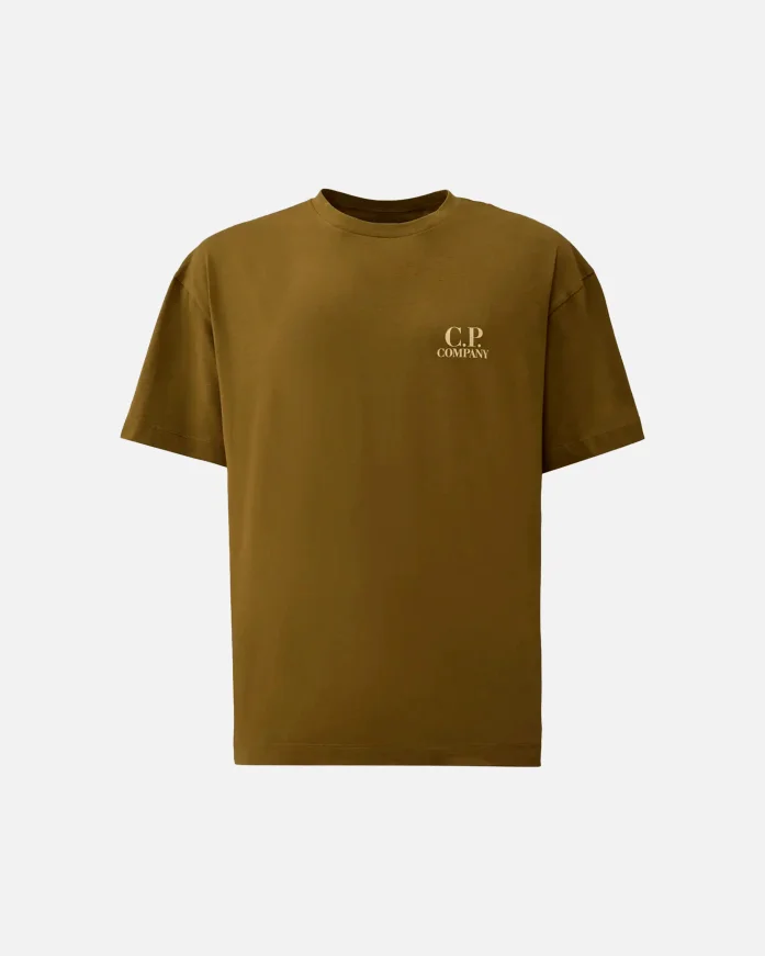 Футболка C.P. Company 30/1 Jersey Logo Printed Logo
