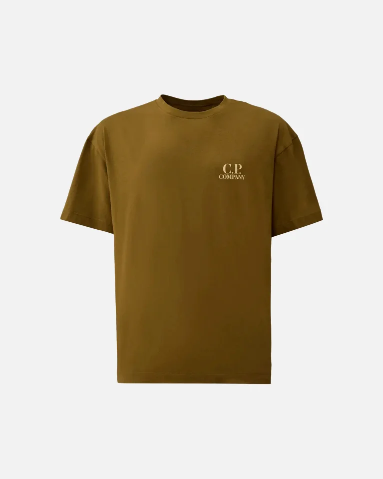 Футболка C.P. Company 30/1 Jersey Logo Printed Logo