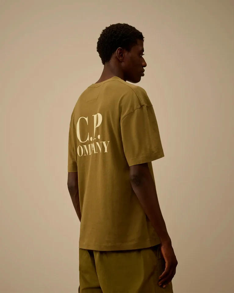 Футболка C.P. Company 30/1 Jersey Logo Printed Logo