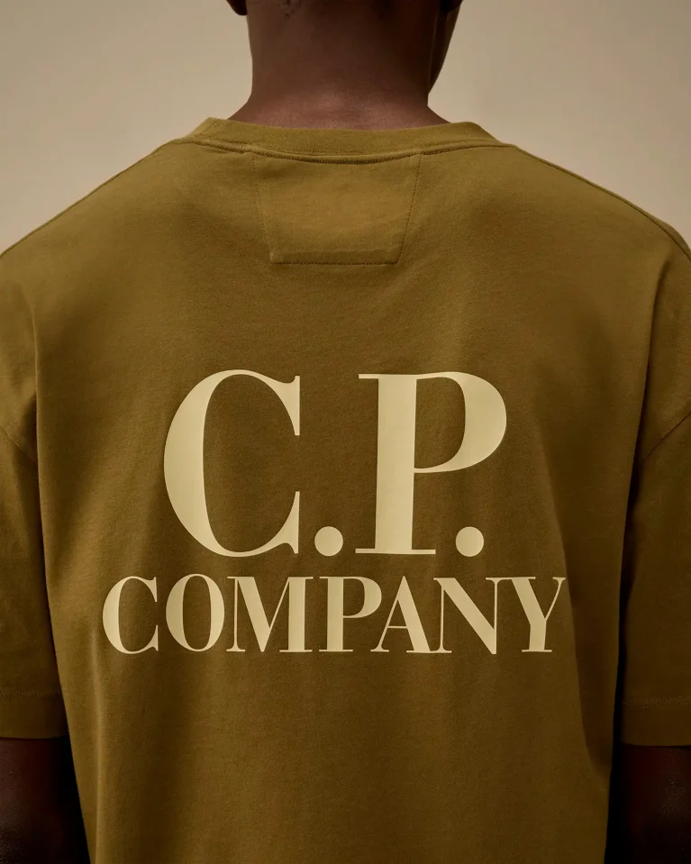 Футболка C.P. Company 30/1 Jersey Logo Printed Logo