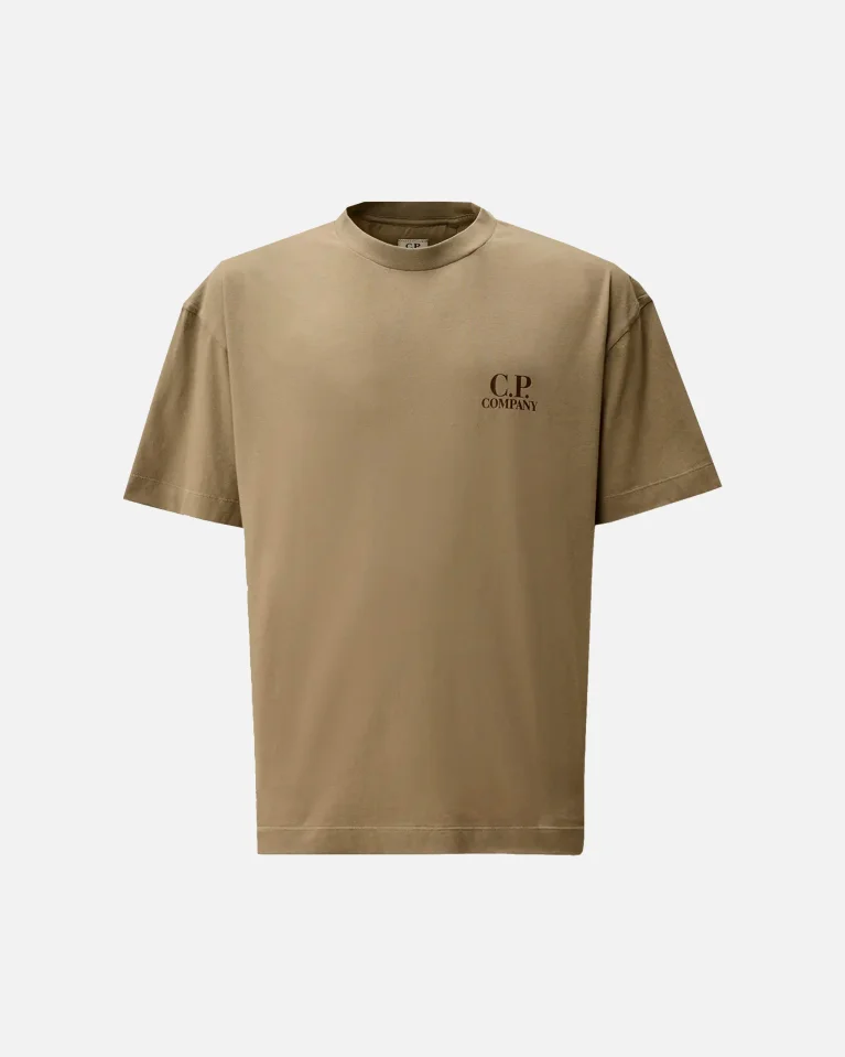Футболка C.P. Company 30/1 Jersey Logo Printed Logo