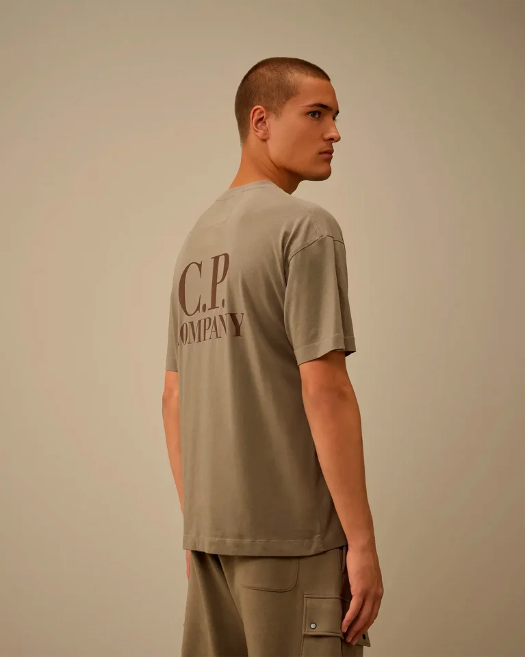 Футболка C.P. Company 30/1 Jersey Logo Printed Logo