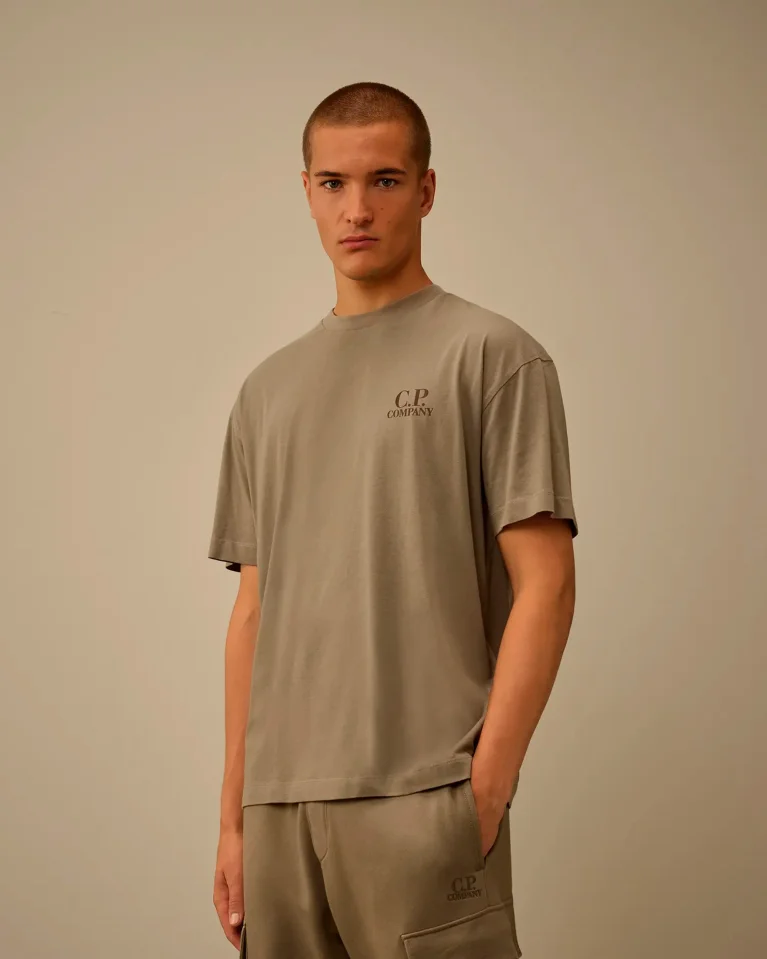 Футболка C.P. Company 30/1 Jersey Logo Printed Logo