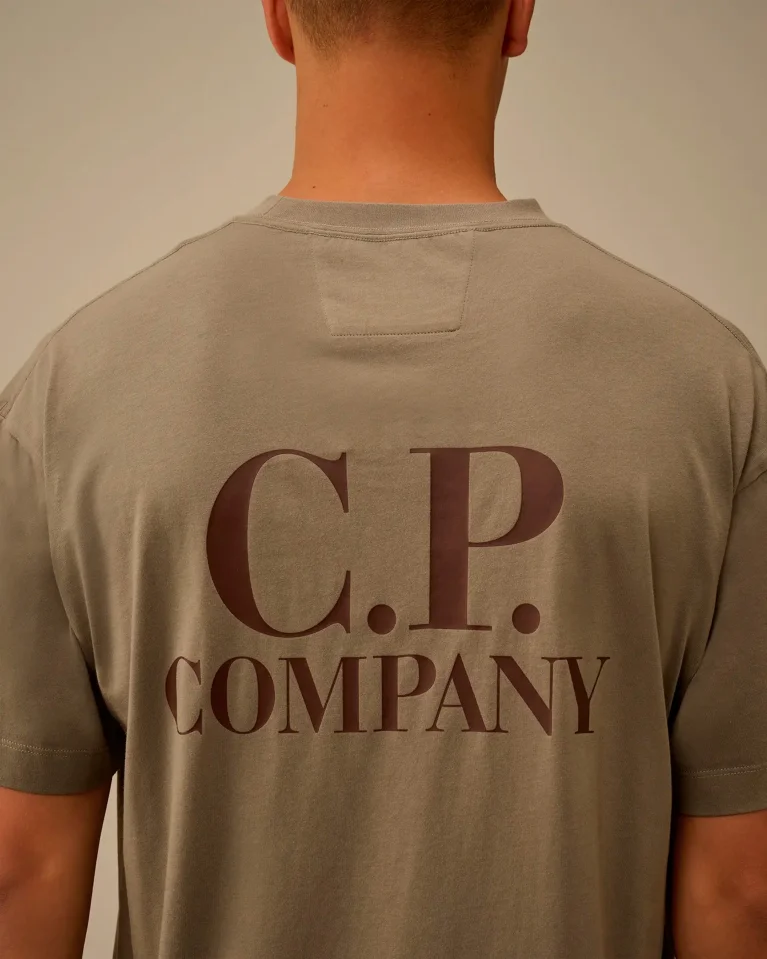 Футболка C.P. Company 30/1 Jersey Logo Printed Logo