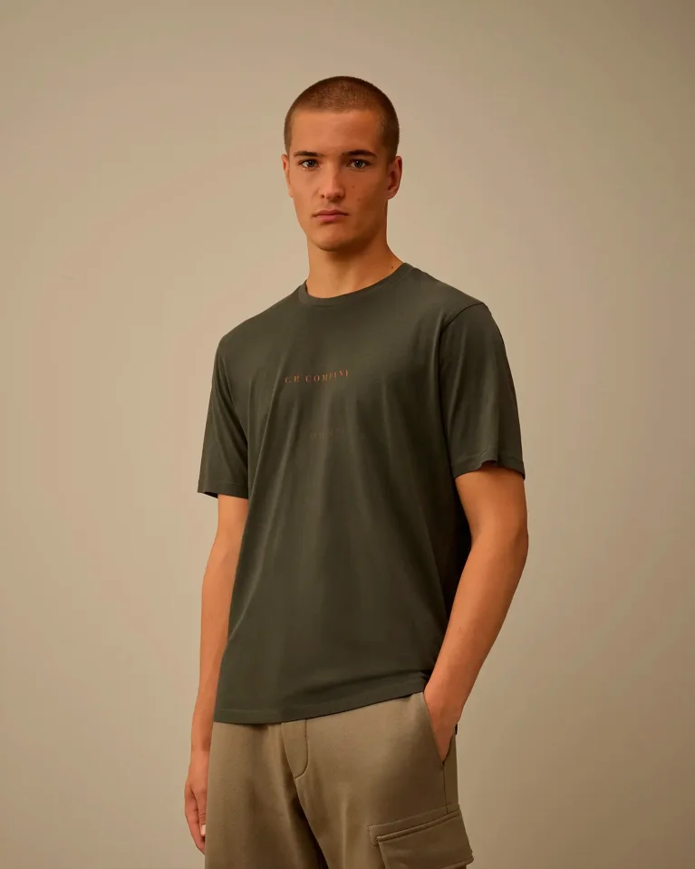 Футболка C.P. Company 30/1 Jersey Short Sleeve Logo