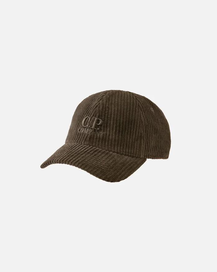 Кепка C.P. Company Corduroy 350 Logo Cap