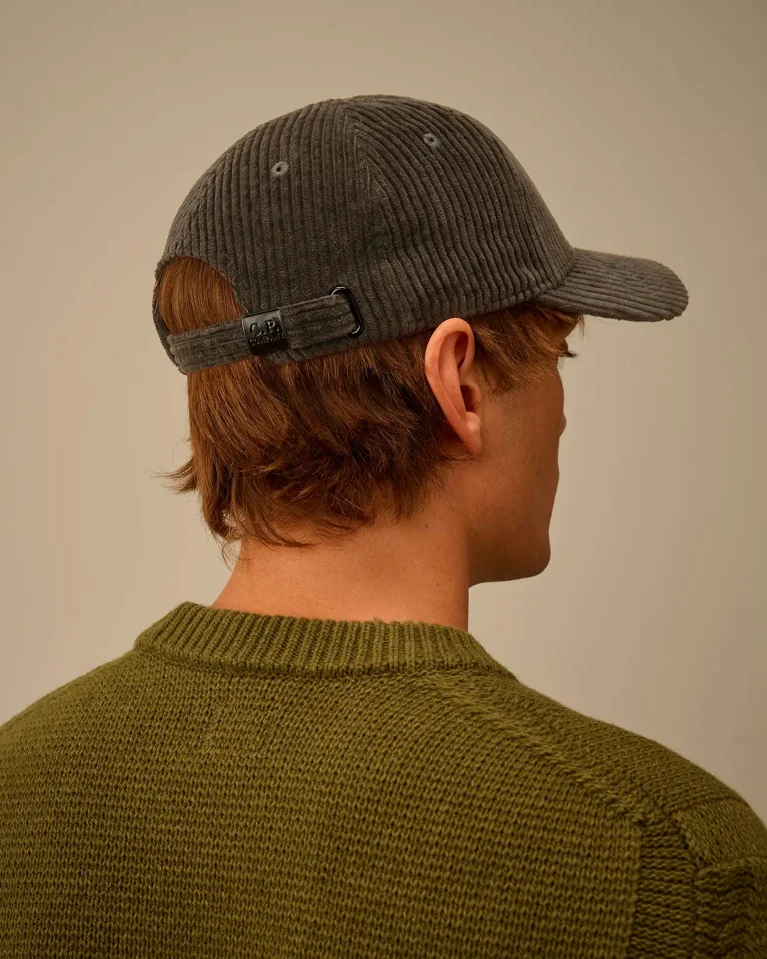 Кепка C.P. Company Corduroy 350 Logo Cap