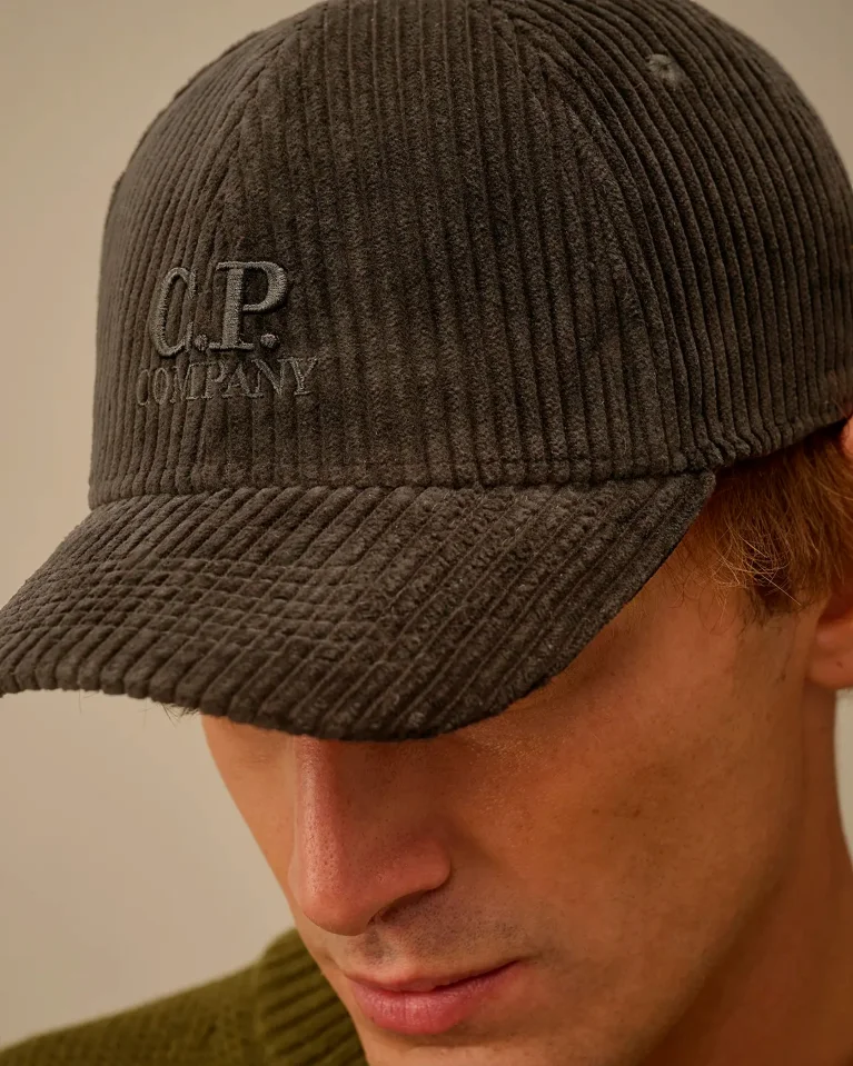 Кепка C.P. Company Corduroy 350 Logo Cap