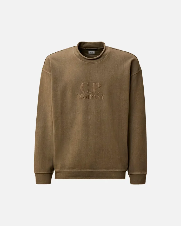 Свитшот C.P. Company Acero Fleece Boxy Mockneck Sweatshirt