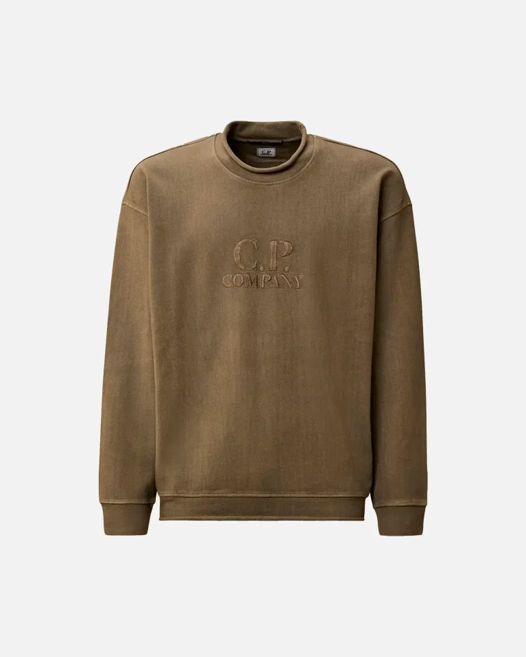 Свитшот C.P. Company Acero Fleece Boxy Mockneck Sweatshirt