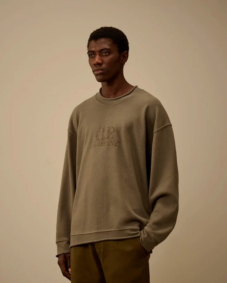 Свитшот C.P. Company Acero Fleece Boxy Mockneck Sweatshirt