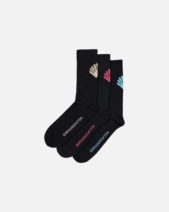 Носки New Amsterdam Logo Socks 3 Packs Black Base
