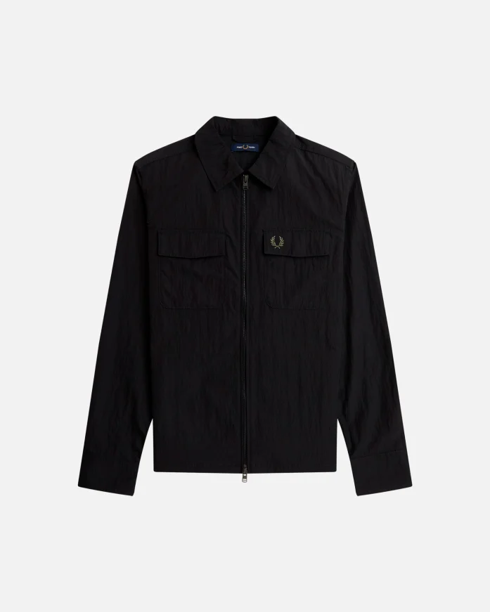 Овершот FRED PERRY Textured Zip-Through Overshirt