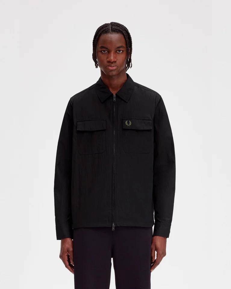 Овершот FRED PERRY Textured Zip-Through Overshirt