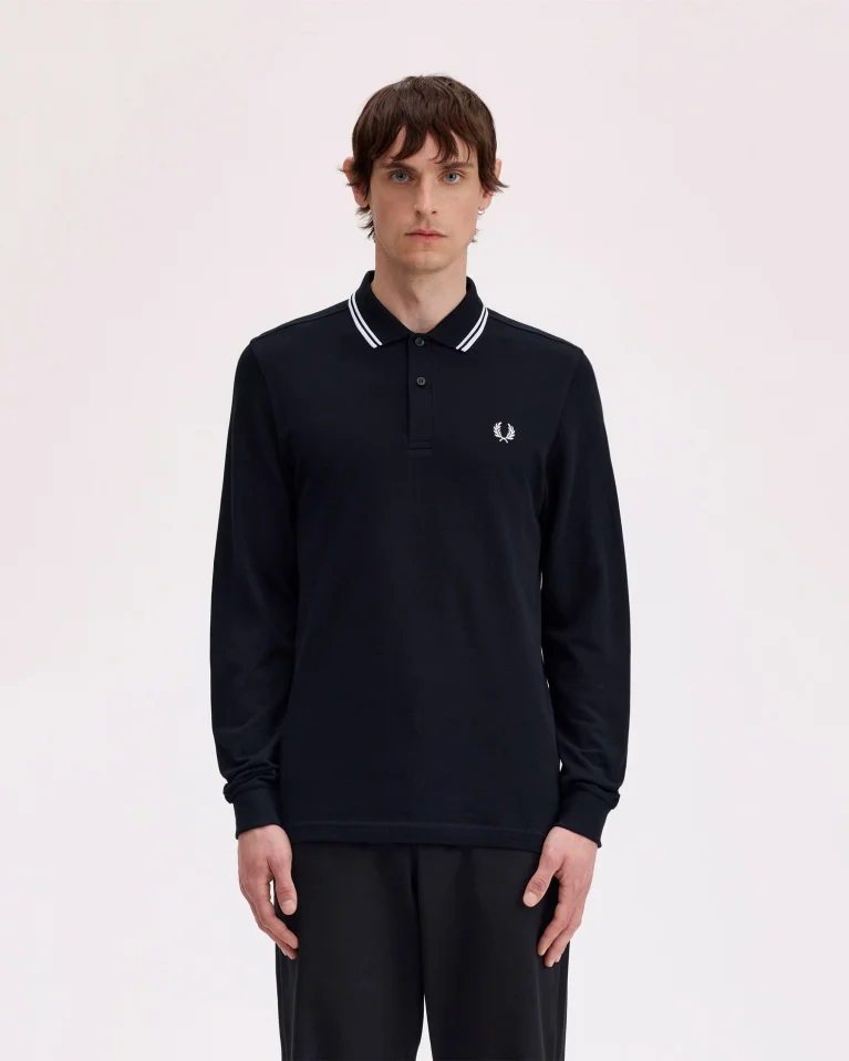 Поло c длинным рукавом Fred Perry M3636 Black