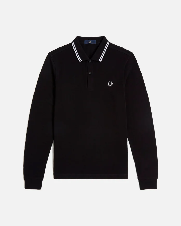 Поло c длинным рукавом Fred Perry M3636 Black