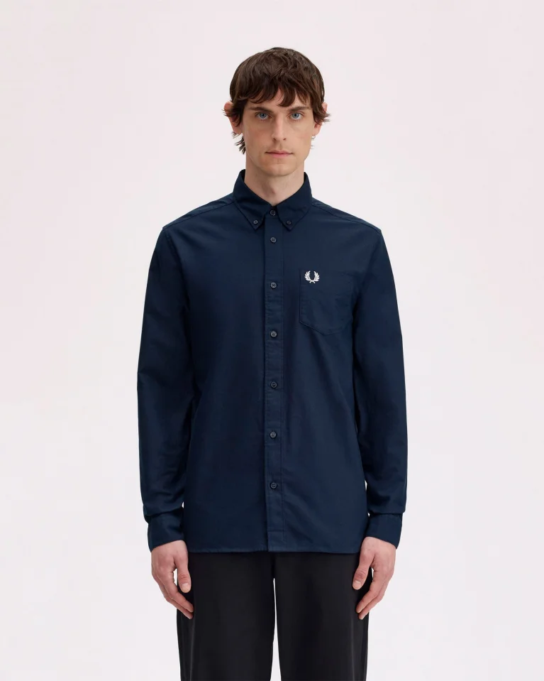 Рубашка FRED PERRY Oxford Shirt Blue