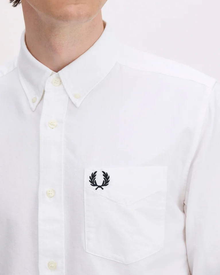 Рубашка FRED PERRY Oxford Shirt White