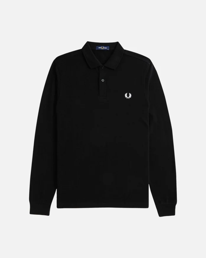 Поло c длинным рукавом FRED PERRY M6006 Black
