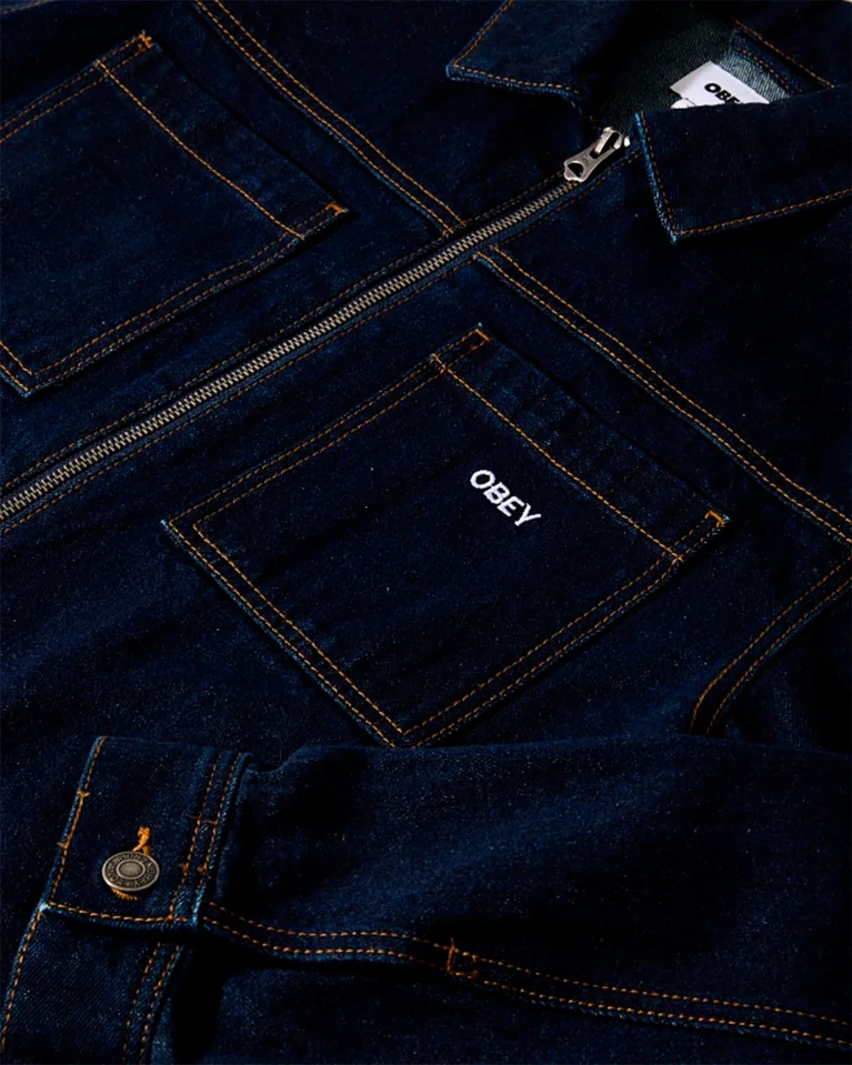 Куртка джинсовая OBEY Icon Hardwork Blue