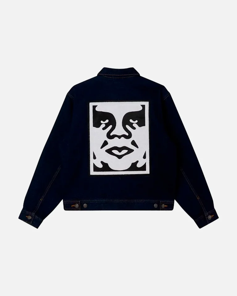 Куртка джинсовая OBEY Icon Hardwork Blue