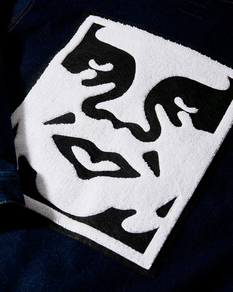 Куртка джинсовая OBEY Icon Hardwork Blue