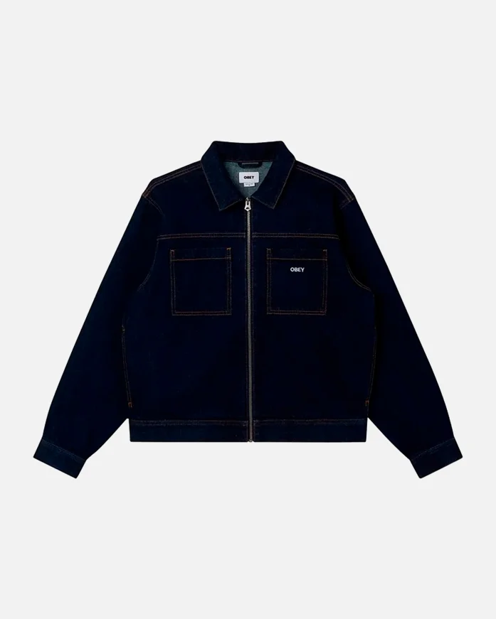 Куртка джинсовая OBEY Icon Hardwork Blue