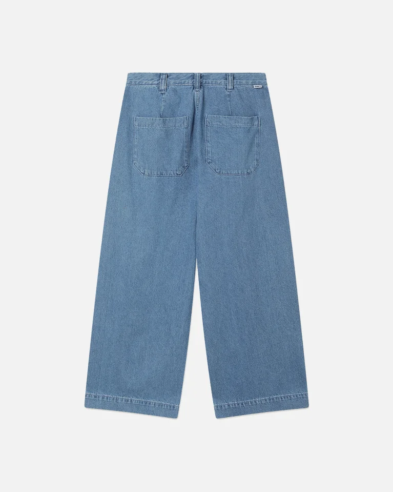 Джинсы OBEY Oliver Denim Pleated Light Indigo