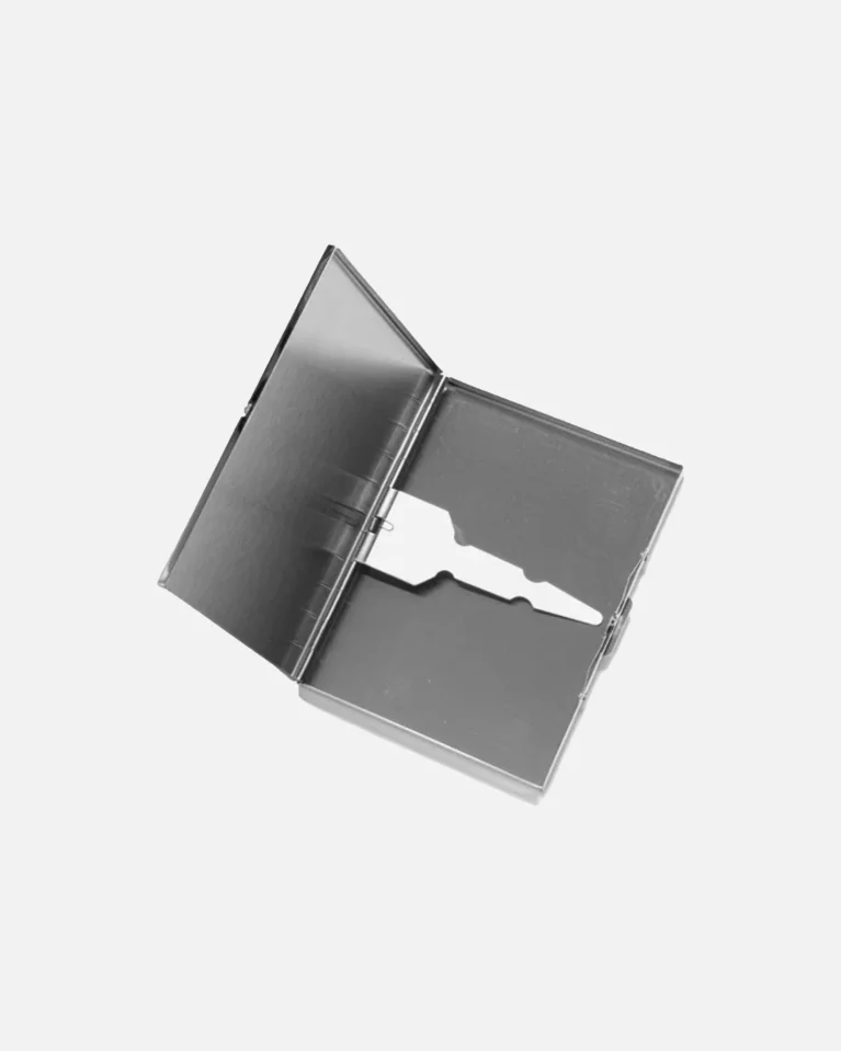 Портсигар WASTED PARIS Crest Metal Cigarette Case Silver