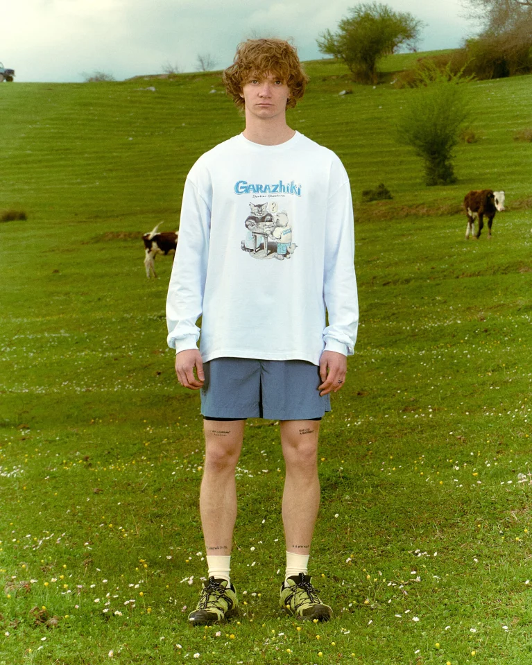 Лонгслив CALLED A GARMENT Garazhiki White