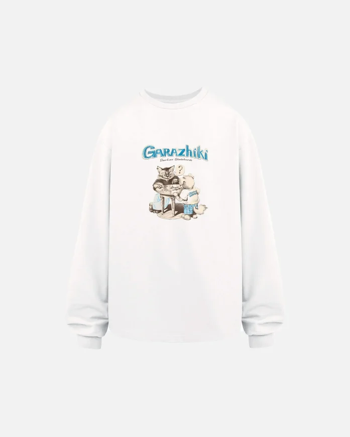 Лонгслив CALLED A GARMENT Garazhiki White