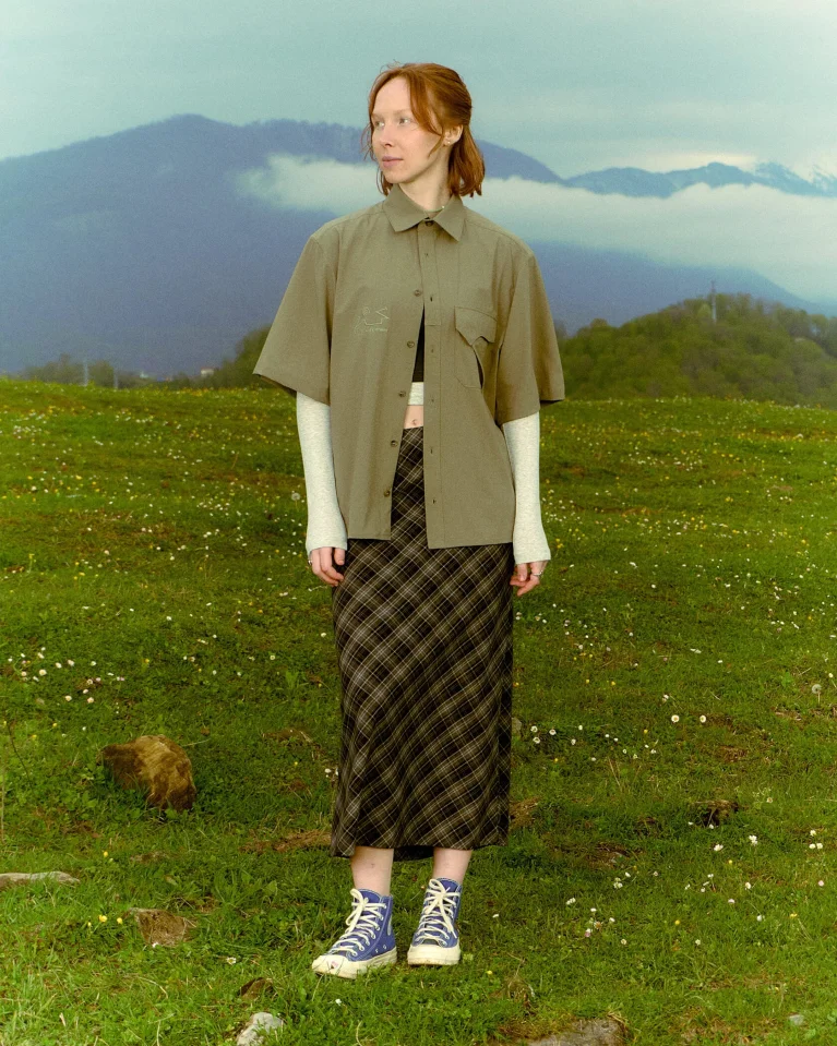 Рубашка CALLED A GARMENT Hikercore Shirt Dusty Olive