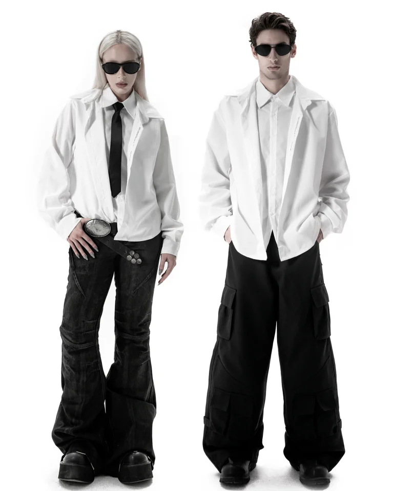 Двойная Рубашка VICESEASON Natrolite White