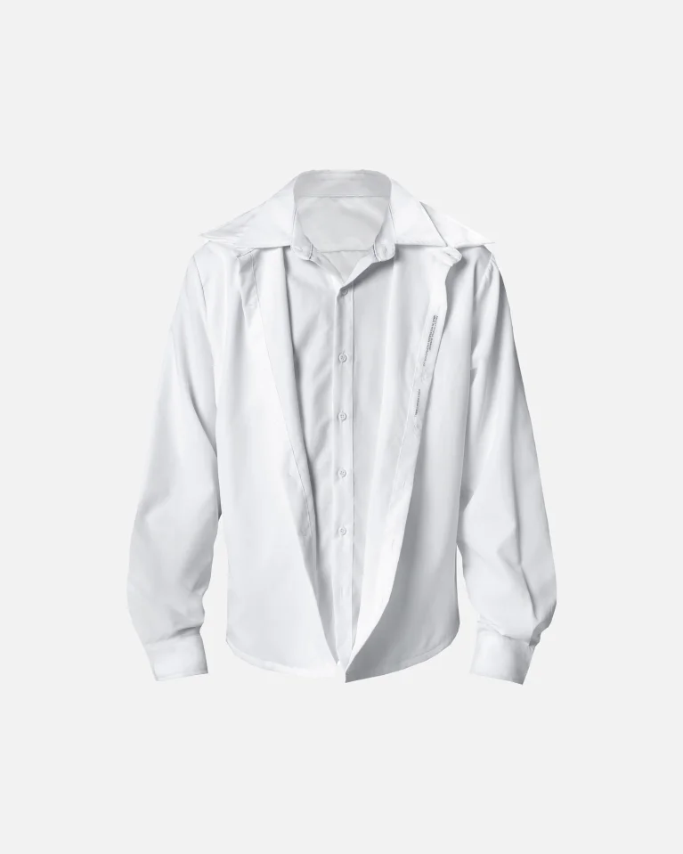 Двойная Рубашка VICESEASON Natrolite White